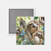 Cute Slots Background Magneet (Voorkant / Achterkant)