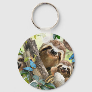 Cute Slots Background Sleutelhanger