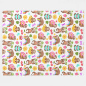 Cute Slots Fleece Blanket (Voorkant (Horizontaal))