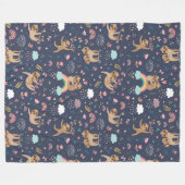 Cute Slots Fleece Blanket (Voorkant (Horizontaal))