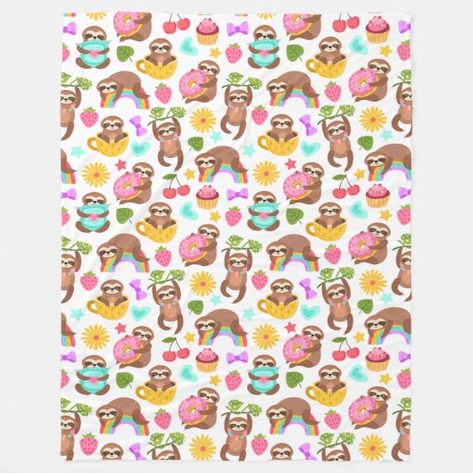 Cute Slots Fleece Blanket Deken (Voorkant)