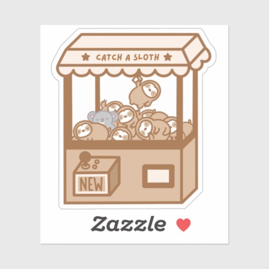 Cute Sluimachine Vinyl Sticker (Vel)