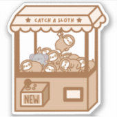 Cute Sluimachine Vinyl Sticker (Voorkant)