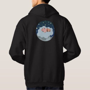 Cute Sluimerende Cartoon Biggen Trui Hoodie