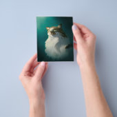 Cute Sly Cat Gift| Funny Cat Birthday Flyer (Hand)