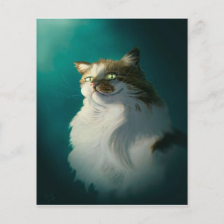 Cute Sly Cat Gift| Funny Cat Birthday Flyer