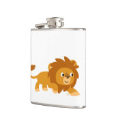 Cute Smart Cartoon Lion Hip Flask Heupfles (Links)