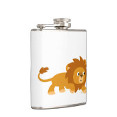 Cute Smart Cartoon Lion Hip Flask Heupfles (Rechts)
