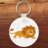 Cute Smart Cartoon Lion Sleutelhanger (Voorkant)