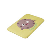 Cute smart chocolade chip cookie cartoon badmat (Gekanteld)
