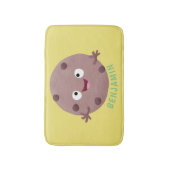 Cute smart chocolade chip cookie cartoon badmat (Voorkant Verticaal)