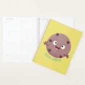 Cute smart chocolade chip cookie cartoon planner (Display)
