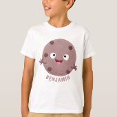 Cute smart chocolade chip cookie cartoon t-shirt (Voorkant)