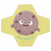 Cute smart chocolade chip cookie cartoon voetbal (Enkel)