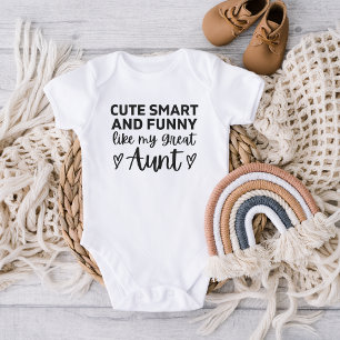 Cute Smart en grappig zoals mijn geweldige tante F Romper