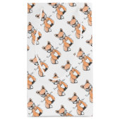 Cute Smart Fox Klein Cadeauzakje (Achterkant)