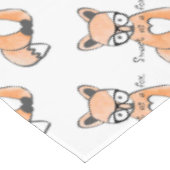 Cute Smart Fox Tafelkleed (Gekanteld)
