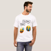 Cute Smiley Face Emoji Men’s T-Shirt (Devant entier)
