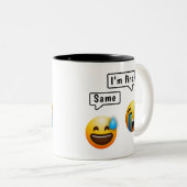 Cute Smiley Face Emoji Mug (Devant droit)