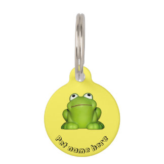 Cute Smiley Frog Pet Tag Huisdierpenning
