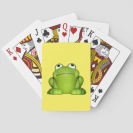 Cute Smiley Frog Pokerkaarten