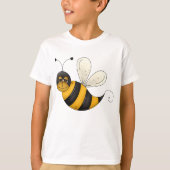 Cute Smiling Bee T-shirt (Voorkant)