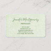 Cute Smiling Cactus Trio Waterverf Design Visitekaartje (Achterkant)