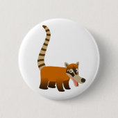 Cute Smiling Cartoon Coatimundi Ronde Button 5,7 Cm (Voorkant)