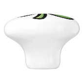 Cute Smiling Clover Keramische Knop (Zijkant)