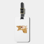 Cute smiling corgi bagagelabel (Voorkant verticaal)