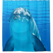 Cute Smiling Dolphin Shower Curtain Douchegordijn (Voorkant)