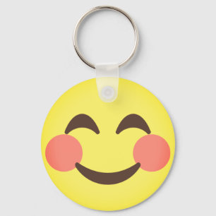 Cute Smiling Emoji Sleutelhanger