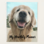 Cute Smiling Golden Retriever dans Closeup Custom (Devant)