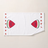 Cute Smiling Kawaii Watermelon (Serviette à main)