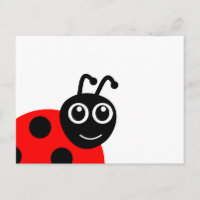Cute Smiling Ladybug Cartoon