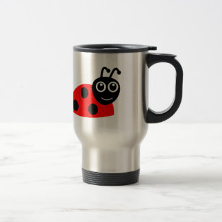 Cute Smiling Ladybug Cartoon Reisbeker