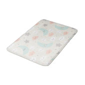 Cute Smiling Pastel Sky Pattern Badmat (Gekanteld)