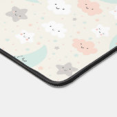 Cute Smiling Pastel Sky Pattern Bureaumat (Hoek)
