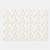 Cute Smiling Pastel Sky Pattern Inpakpapier Vel (Voorkant)