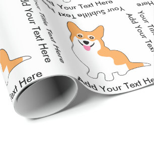 Cute Smiling Pembroke Welsh Corgi Dog Cadeaupapier