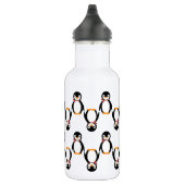 Cute Smiling Penguin met Scarf Waterfles (Rechts)