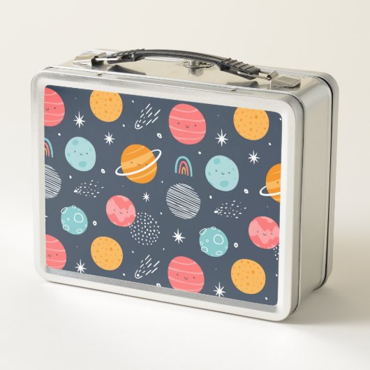 Cute Smiling Planet Pattern (Achterkant)