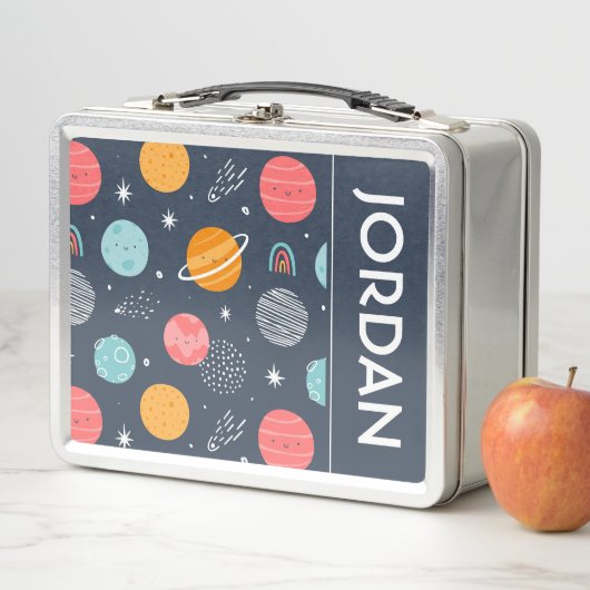 Cute Smiling Planet Pattern (In situ)