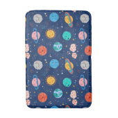 Cute Smiling Planet Pattern Badmat (Voorkant Verticaal)
