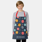 Cute Smiling Planet Pattern Schort (Gedragen)