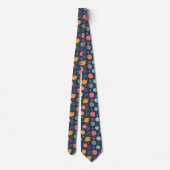 Cute Smiling Planet Pattern Stropdas (Achterkant)