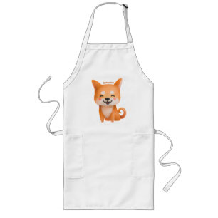 Cute Smiling Shiba Inu Lang Schort