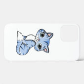 CUTE SMILING SKY BLUE KITTEN WITH BLUE EYES. Case-Mate iPhone CASE (Achterkant (horizontaal))