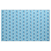 Cute Smiling Sparking Teeth Pattern Stof (Yard (91,4 cm))