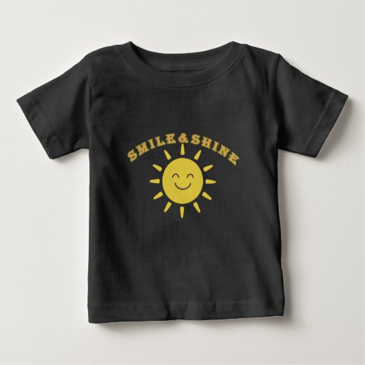 Cute Smiling Sun Baby T-Shirt (Devant)